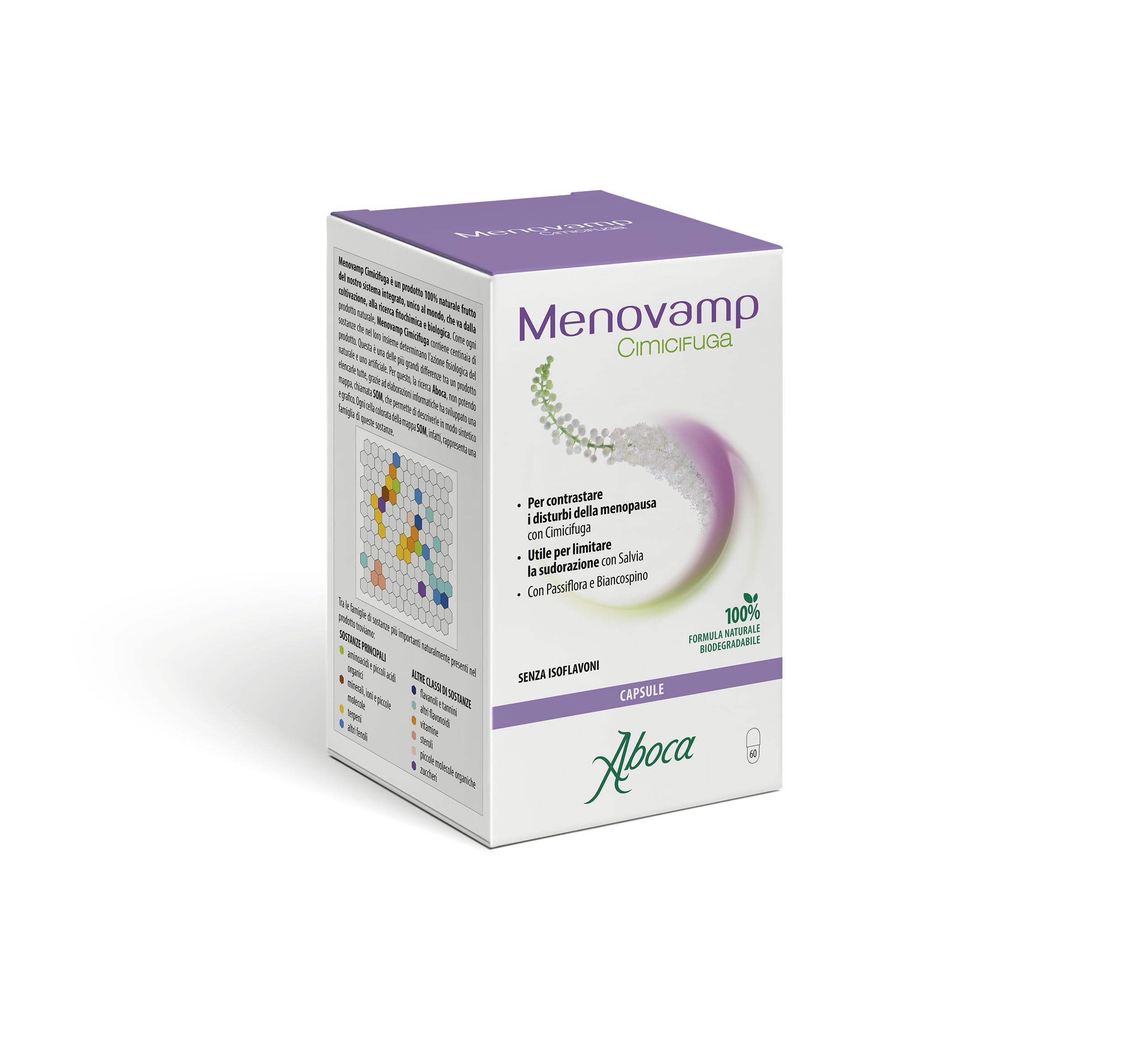 Aboca - Aboca Menovamp Cimifuga Formula Potenziata Integratore per la Menopausa 60 Capsule - 984207098