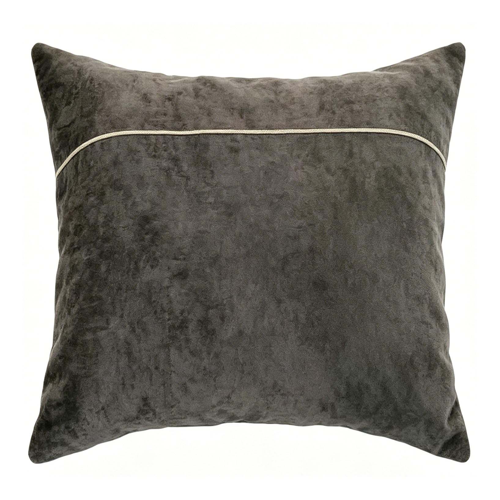 Yimafaner Grey Decor Cushion, Throw Pillow Cover with Core for Sofa Chair Couch, 45 * 45cm