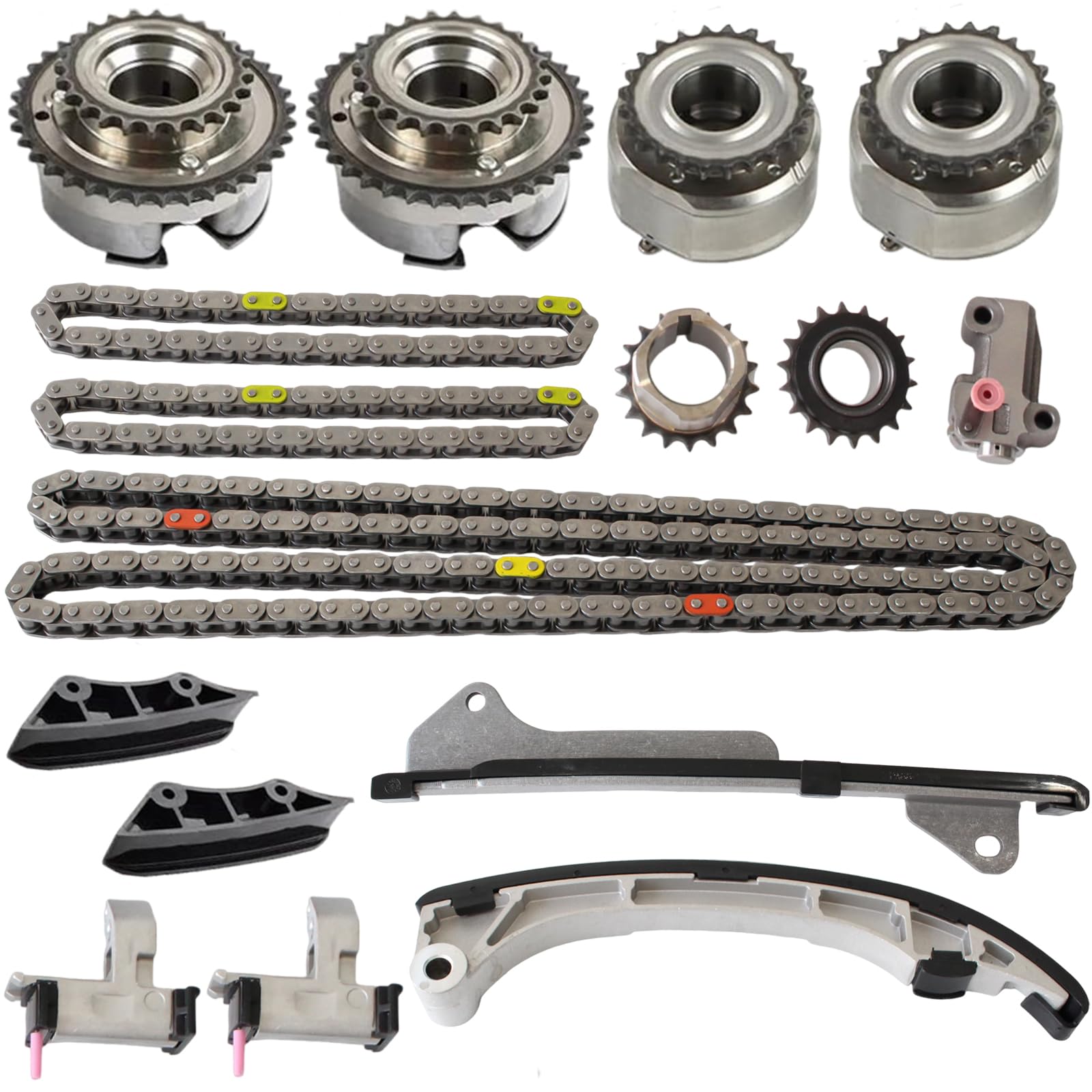 Timing Chain Kit Fit 3.5L for Toyota Highlander RAV4 Avalon Sienna Camry Venza 2007-2016 Lexus For RX350 RX450h 2010-2015 with VVT Camshaft Sprocket