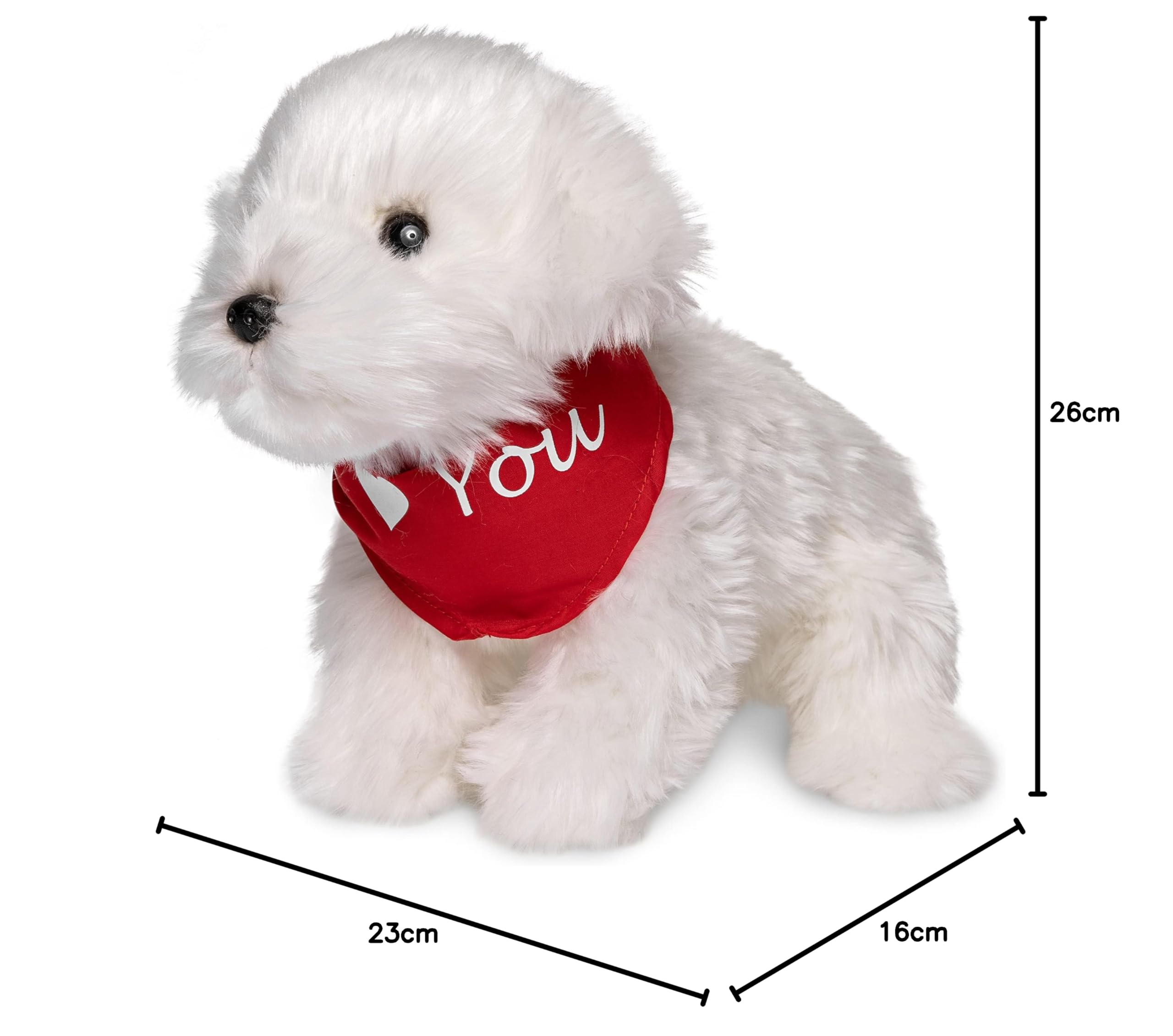 Teddy HERMANN ® Maltezer staand 23 cm