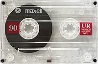 Vista 2 de Maxell UR 90 Normal Bias Blank Audio Recording Cassette Tape, Low Noise, 90 Minute Recording Time, 5 Pack