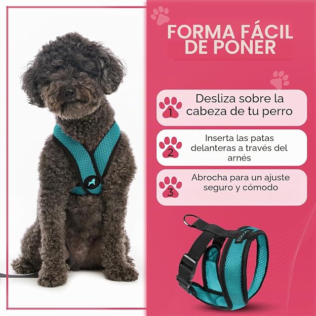 Foto 6 de 6 de Gooby Comfort X Head-in - Arnés para Perro con diseño en X Patentado antiahogo y antitirones para Perros…