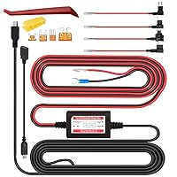 Vista 1 de Dash Cam Hardwire Kit, Mini/Micro USB Hard Wire Kit for Dashcam, 12V-24V to 5V Car Dash Camera Charger Power Cord, ATO/ATC(ACS)/ACN Mini/ACZ Micro2