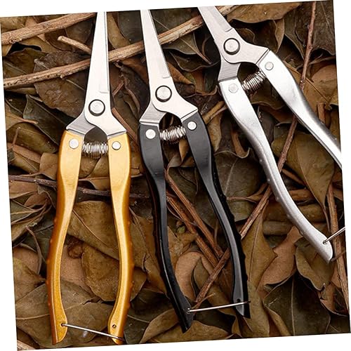 Miniatura 2 de Housoutil Tijeras de poda de jardín resistentes, mango ergonómico para arreglos florales, corte de plantas, jardín