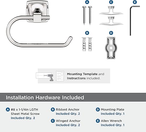 Vista 90 de Amerock Toallero negro mate – 7-9/16 pulgadas (7.559 in) de longitud – Soporte para toallas de baño y cocina Mate negro