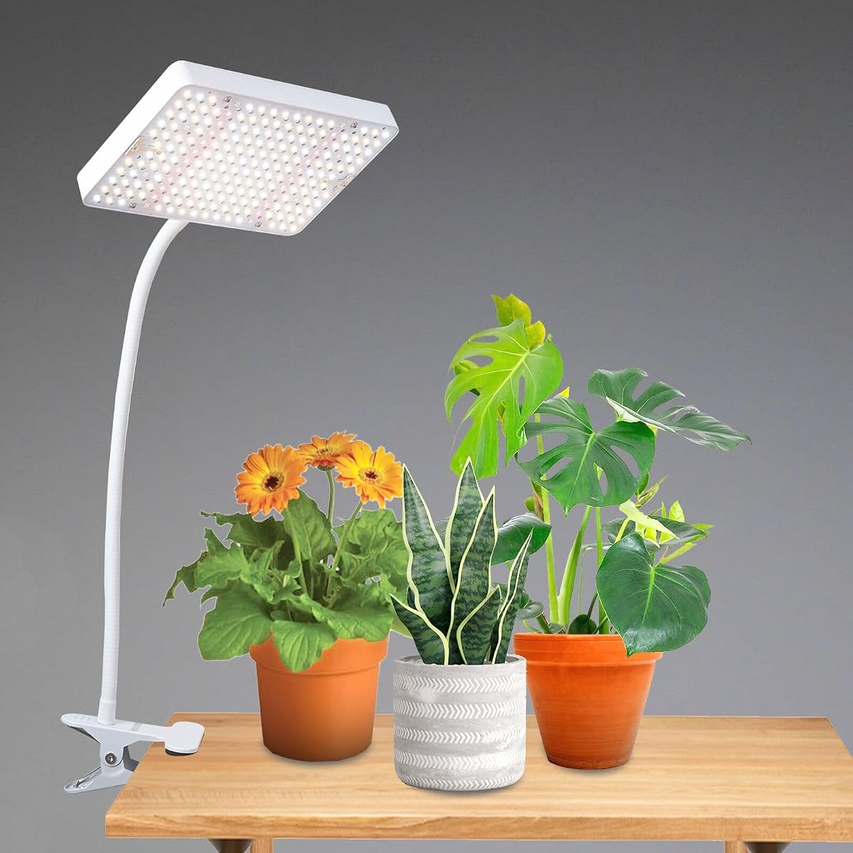 Jinhongto Clip Grow Light Led Full Spectrum Uv Ir, 25 Watt Veg Seed Starting