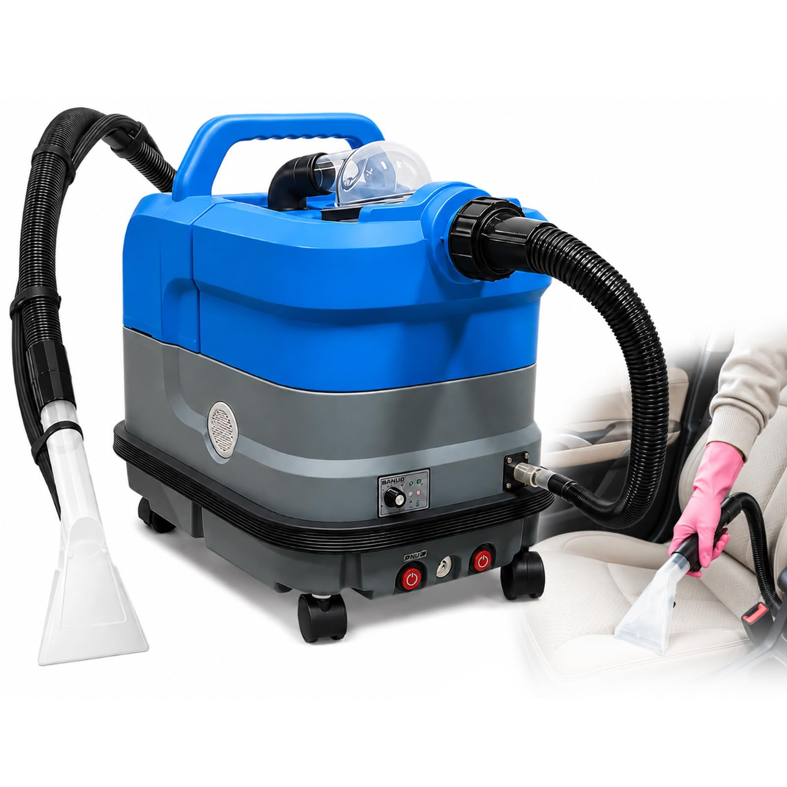 Aspirador Inyector Extractor, 2500 W, 24 kPa, 15 s, 6 Piezas, 12L