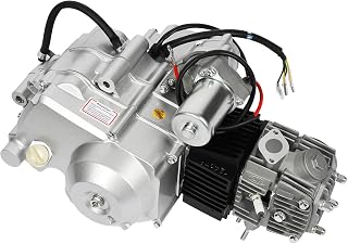 125CC 4 Stroke Engine Motor Kit with Electric Start & F-N-R Transmission, Complete Replacement for 125cc ATV, Pit Bike, Go Kart and Dirt Bike