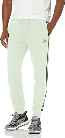 adidas Men's Essentials Fleece Tapered Cuff 3-Stripes Pants