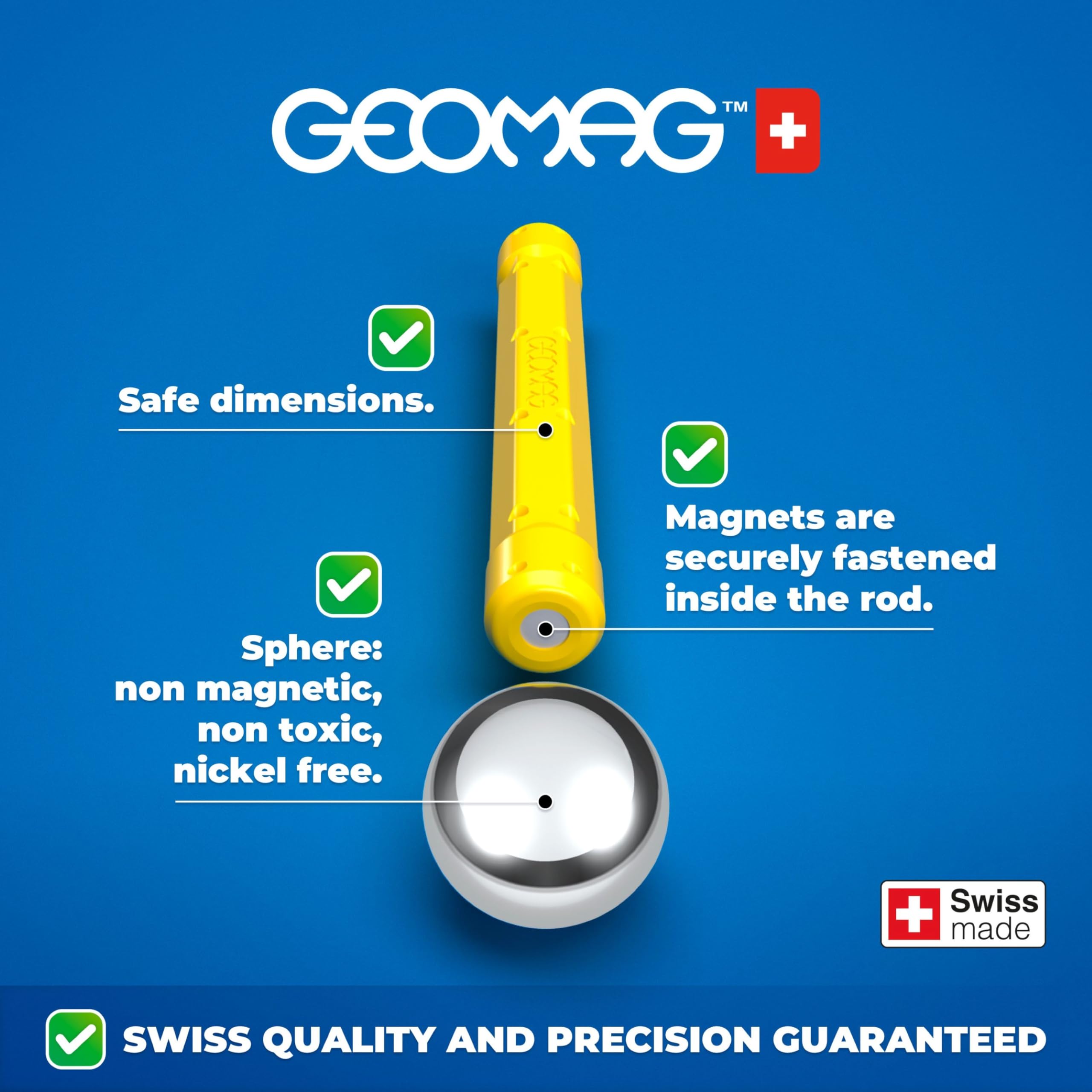 Geomag 392 magnetisches Spielzeug, Blau, Grün, Gelb, Orange, Rot