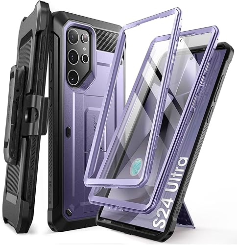 Miniatura 1 de SUPCASE UB Pro - Funda para Samsung Galaxy S24 Ultra, 2 marcos frontales, protección de grado militar, resistente con protector de pantalla