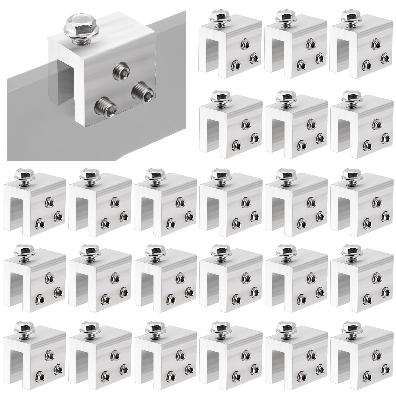 24PCS Standing Seam Roof Clamps