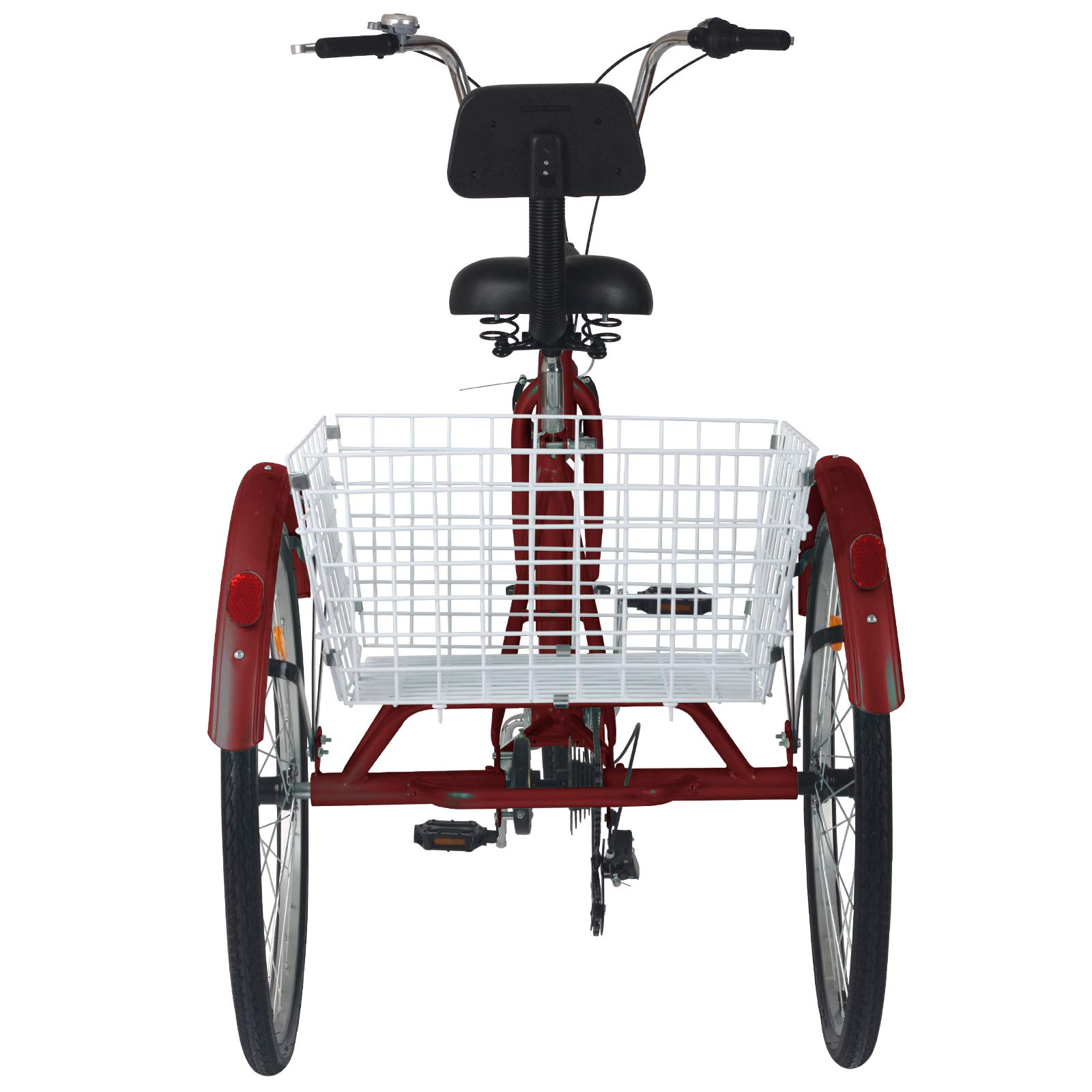 MOPHOTO Adult Tricycles Three Wheel Cruiser Bike 7 Speed, Adult Trikes 24/26 inch Wheels Low