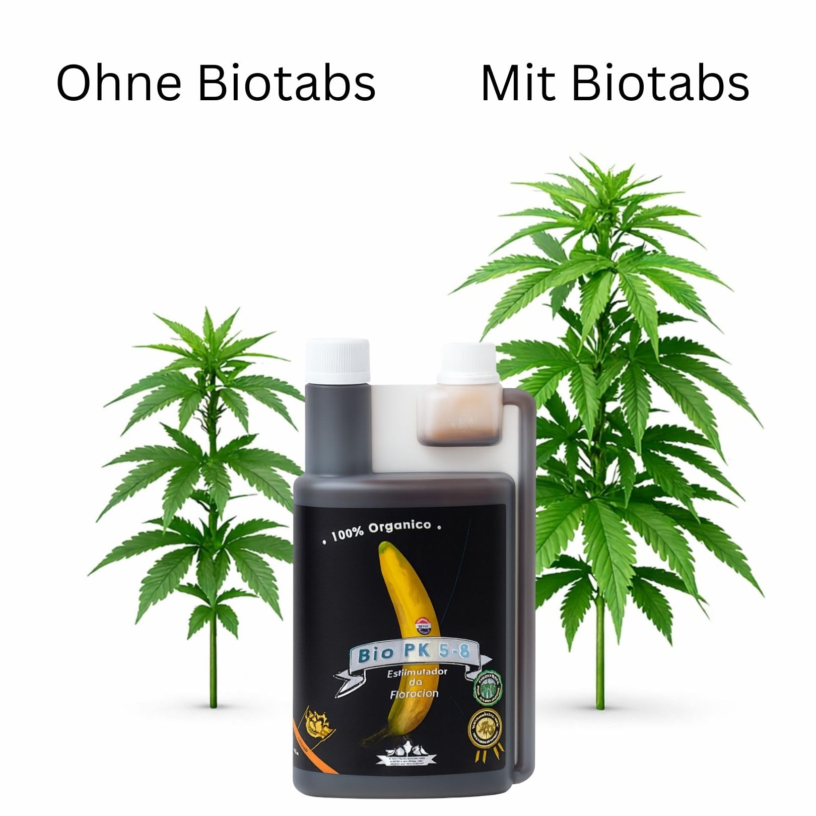 Weedness BioTabs Bio Pk 5-8 1 Liter - Naturdünger, Flüssig, Bio, für Orchideen, Bonsai, Pflanzen, Garten Grow Anbau