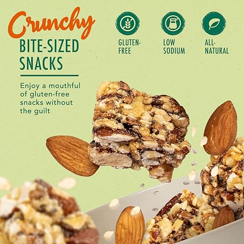 Miniatura 9 de Melissa's Clean Snax con chía y linaza, bocadillos envasados sin gluten, todos naturales, sabores no artificiales añadidos, aperitivos crujientes