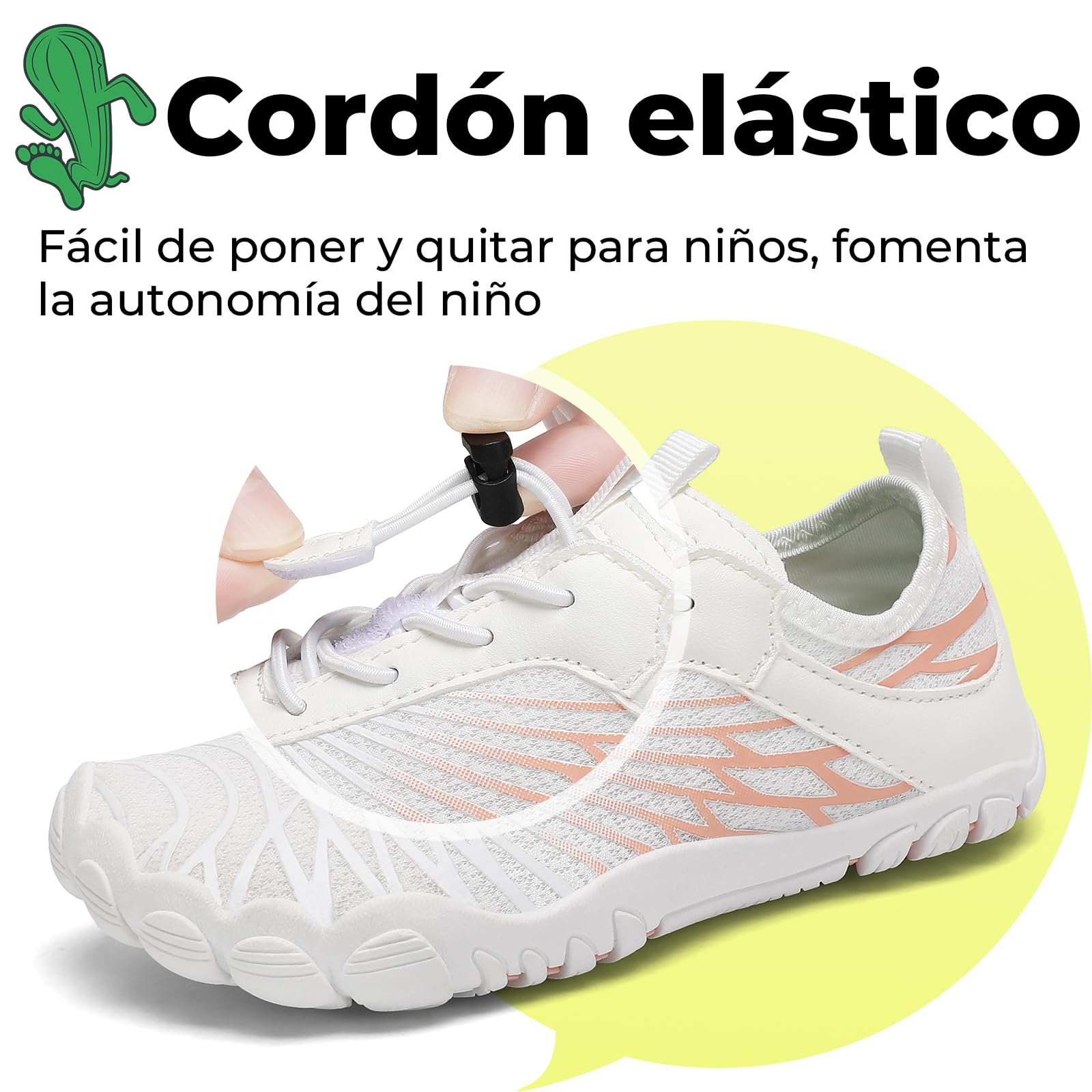 SAGUARO Zapatos descalzos para niños, de secado rápido, transpirables, con puntera ancha, talla 25-35 — view 6