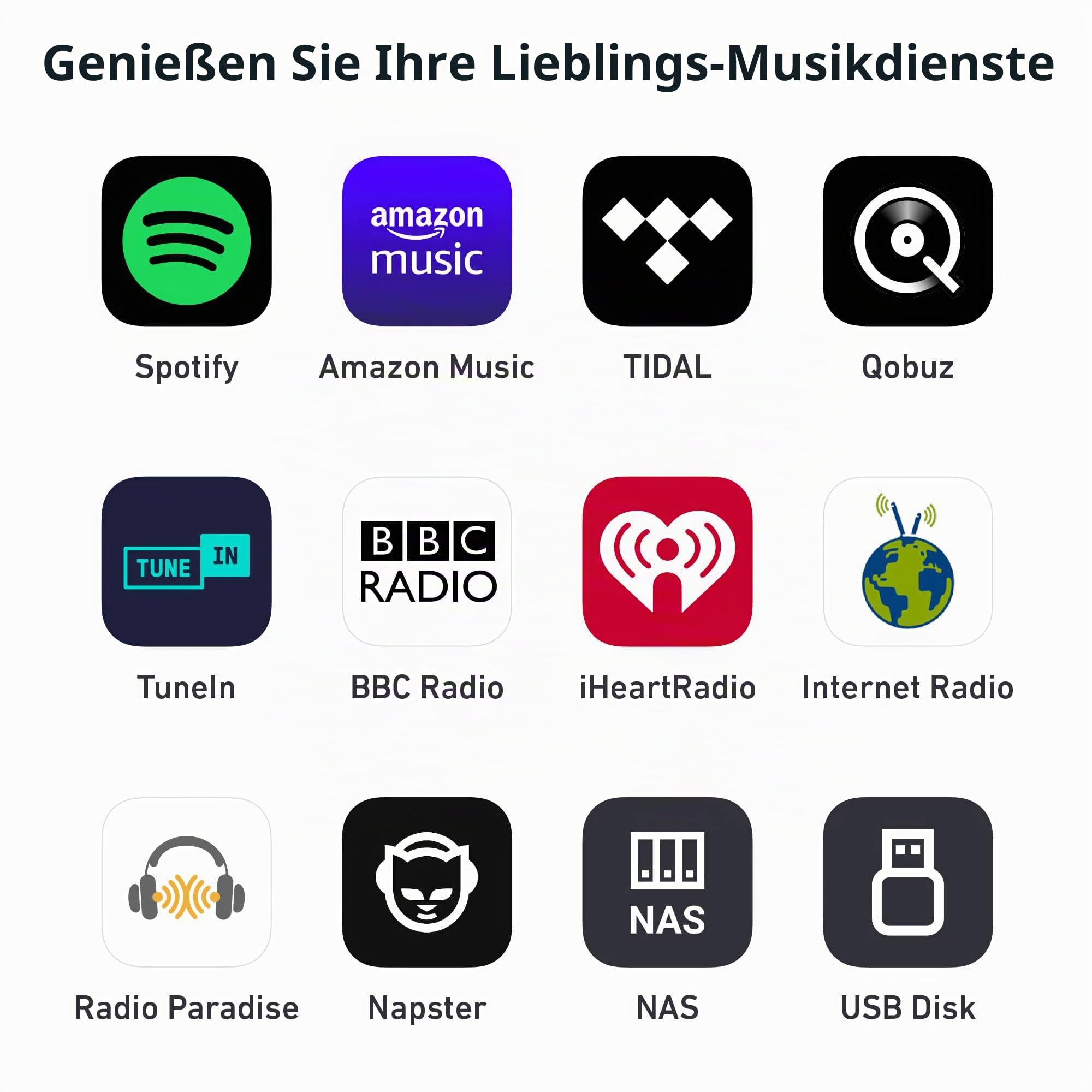 Arylic S10+ Wireless Audio Receiver, Multiroom-Stereo mit SPDIF-Ausgang, WiFi & Bluetooth Music Streamer, streamt verlustfreie HD-Musik von Spotify, Amazon Music,Tidal etc.Support AirPlay.