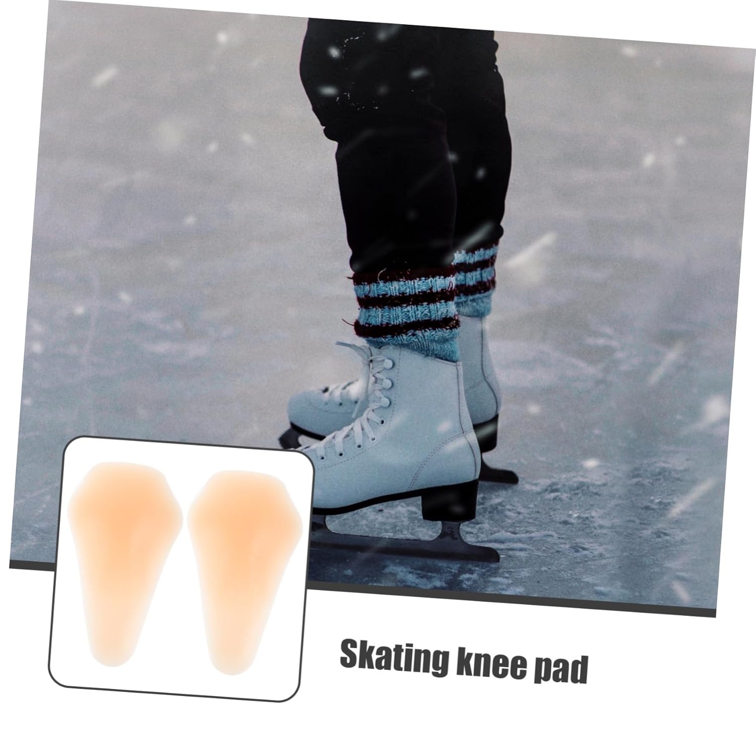 YARNOW 5pairs Snowboard Pads Adhesive Knee Pads Silicone Ice Skating Accessories Stabilizer