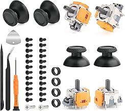 4 Uds Efecto Hall Joystick para PS5 Reemplazo de Joystick 3D Módulo Efecto Compatible con Play Station 5 PS5 Mando Hall 4 Uds Cubierta Protectora Kit de Reparación