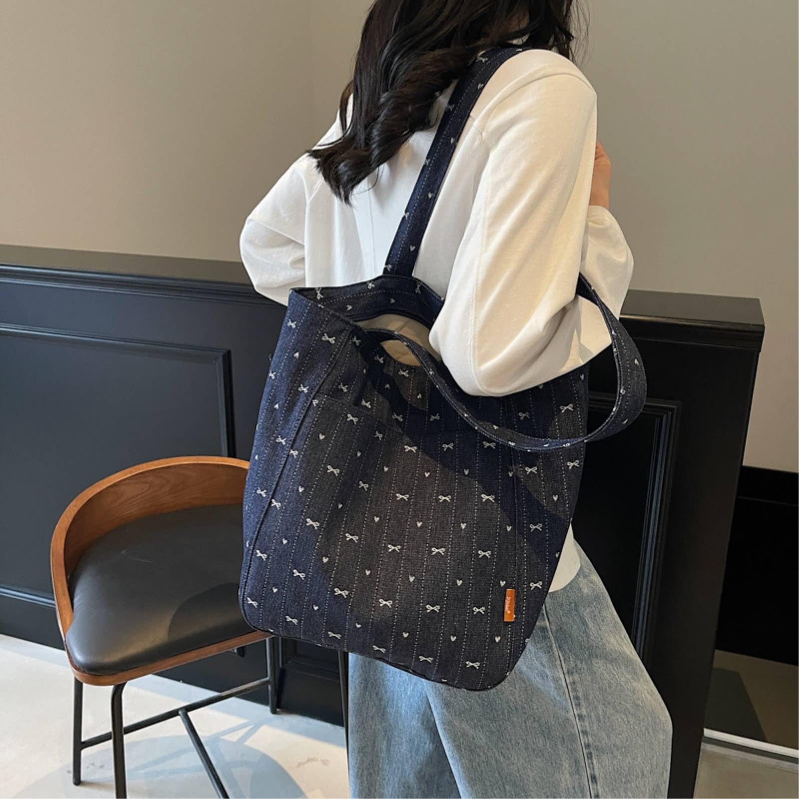 Bolso Mujer Invierno Cuadrado Vertical De Gran Capacidad con Cierre Cremallera