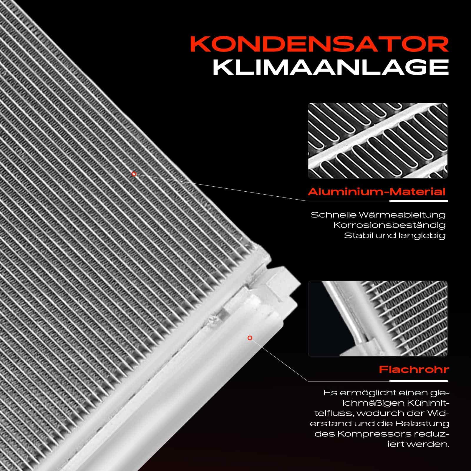 Frankberg Kondensator Klimaanlage 976062Y000 | Kompatibel mit iX35 Van, Sportage SL, Carens IV, iX35 EL ELH LM, Carens IV Van A4