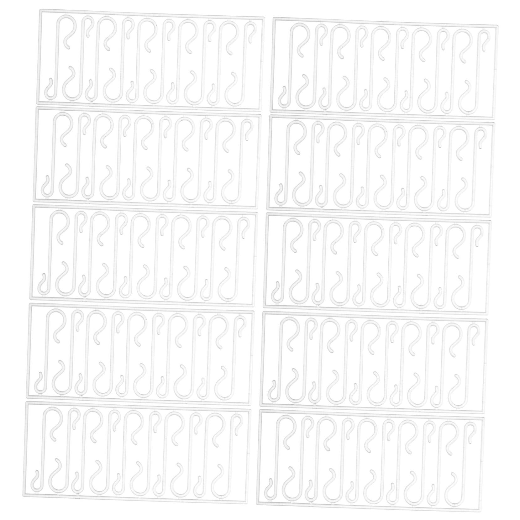 GOOHOCHY 100pcs Xmas Ornament Hooks Christmas Decor Hanging Hooks for Tree Stockings and Wreaths Easy Installation Multi-use for Holiday Decorations