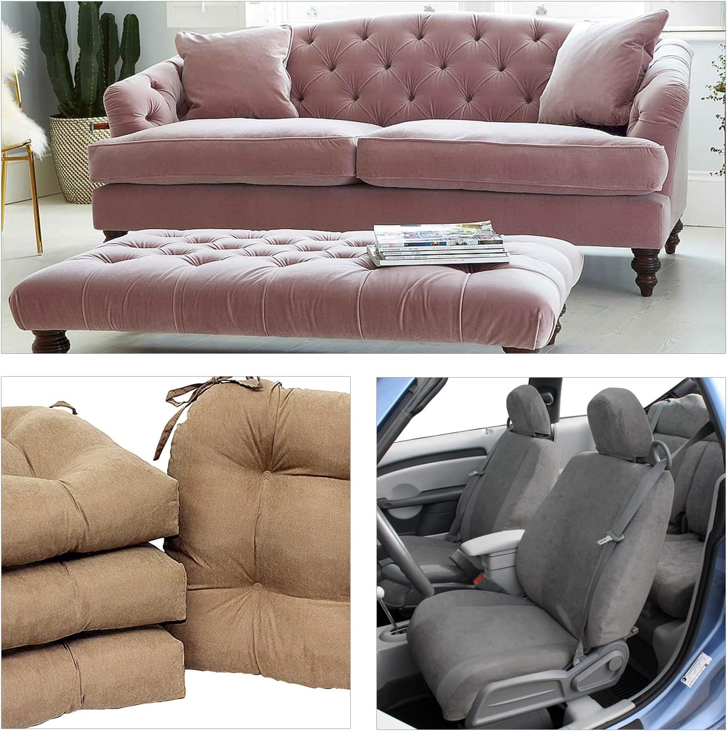 Upholstery Suede Fabric Soft & Smooth Suede Cloth Double-Sided Suede Material Furniture and Car Upholstery for Sofa,Chairs,Pillows,Vehicle Door Panel, Roof (108inchx60inch, Black)