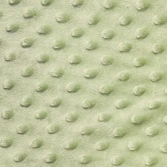 Fashion Fabric LLC Asparagus Green Minky Dot Fabric - Sold by The Yard - 58"/ 60"