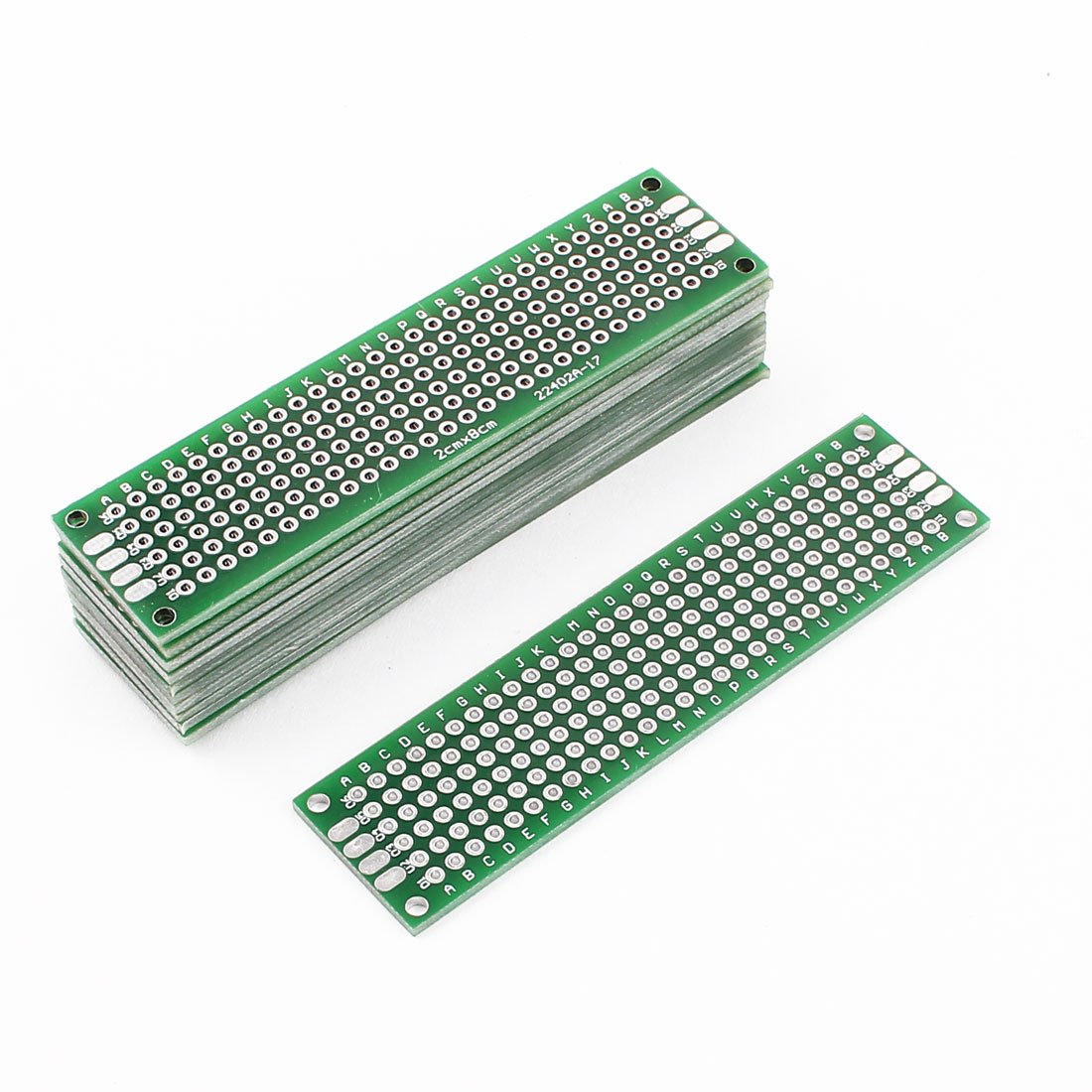PCB prototype double face universel 2cm x 8cm à soudure stable pour circuits imprimés DIY 12pcs - 3