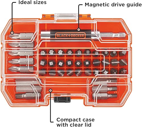 Miniatura 8 de BLACK+DECKER Accesorio de destornillador de impacto de matriz con taladro inalámbrico de matriz máxima de 20 V (BDCMTI y BDCDMT120C)