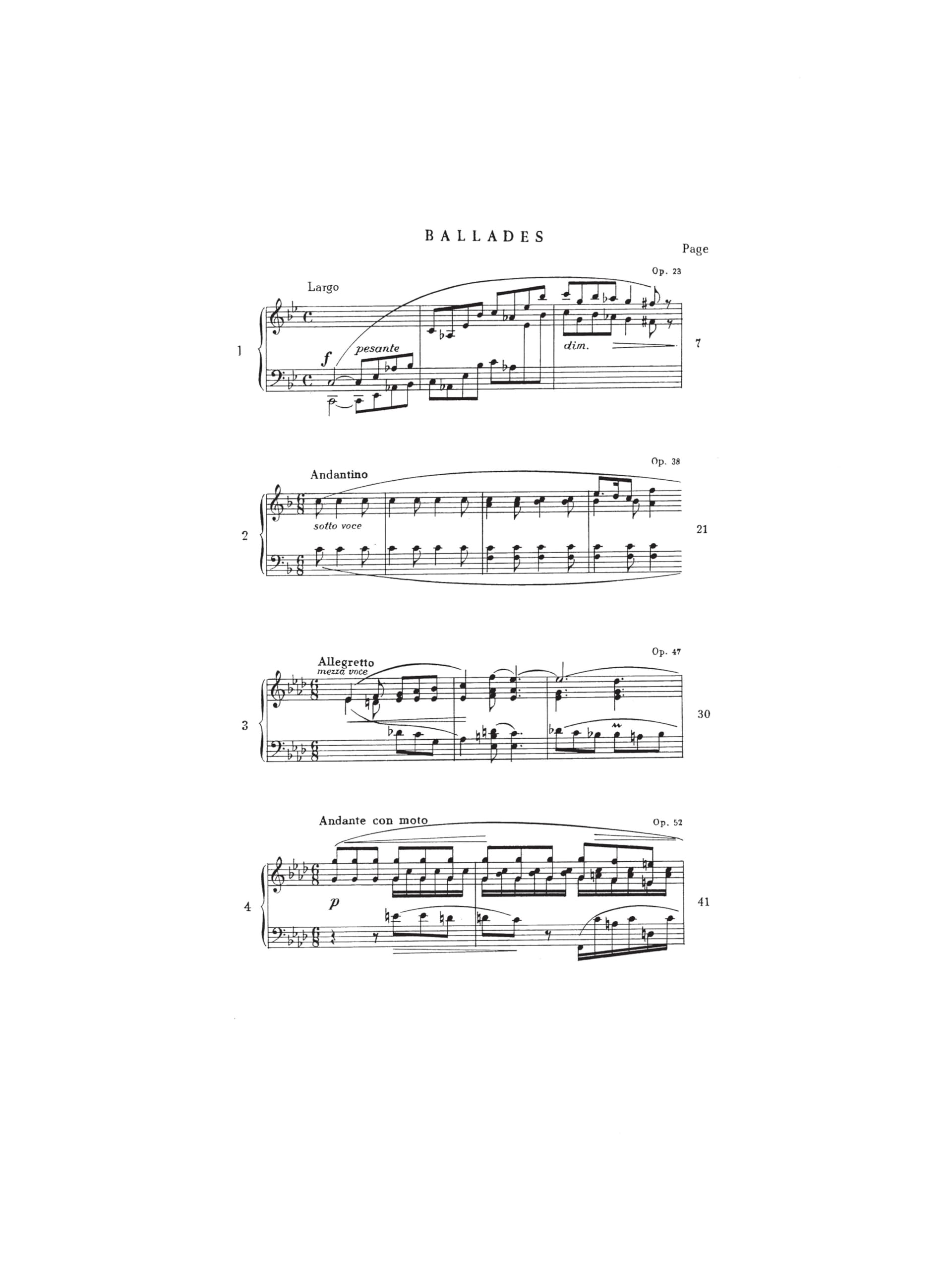 Ballades: Chopin Complete Works Vol. III (Chopin Complete Works, 3)