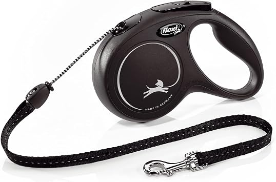 Flexi New Classic Retractable Lead, M Cord 5 M Black