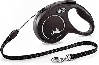 Flexi New Classic Cord Black Medium 5m Retractable Dog Leash