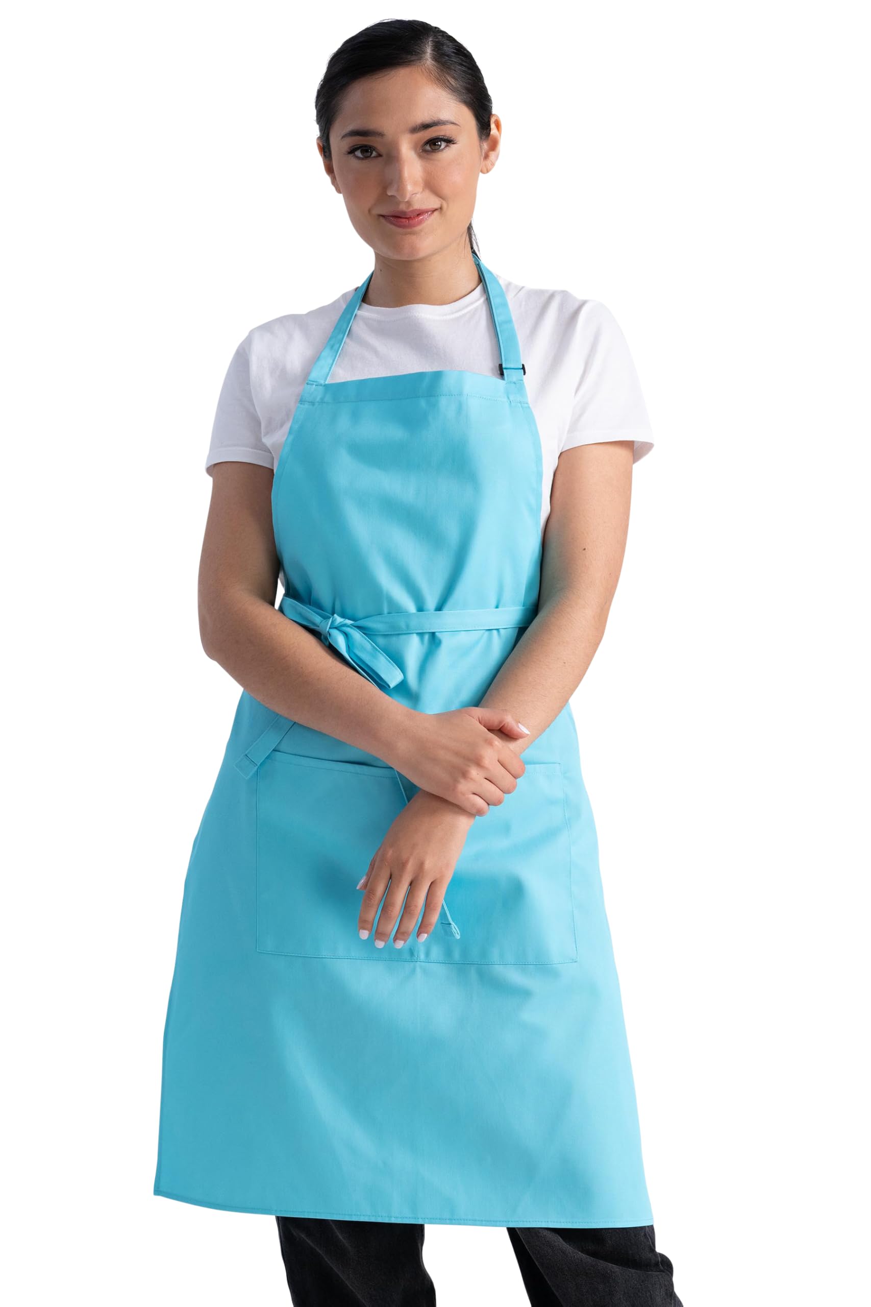 Tablier de boucher turquoise taille unique Chef