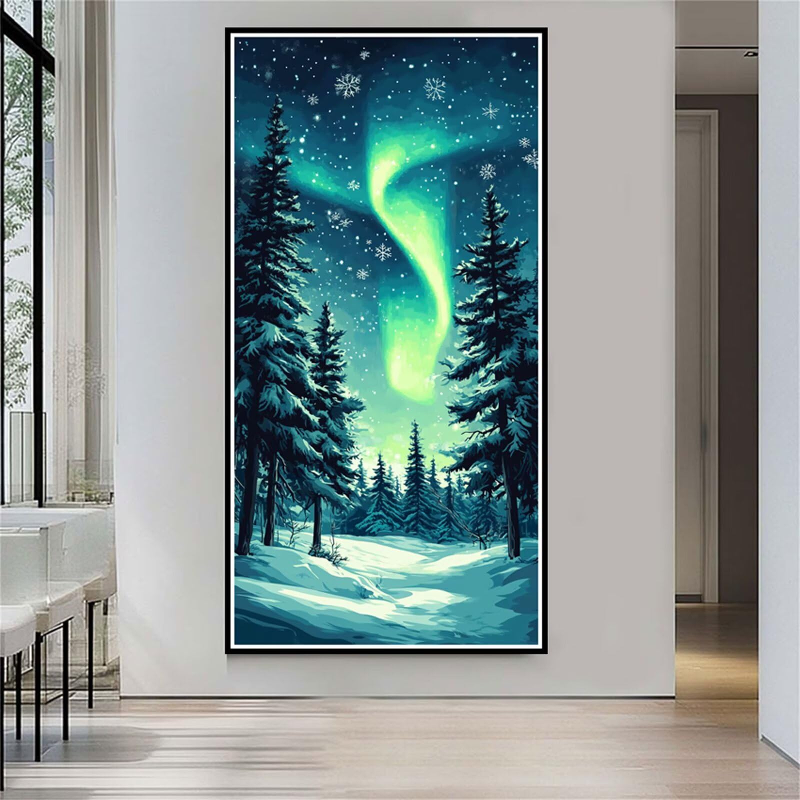 Diamentowe malowanie aurora diamentowe malowanie dorośli rzemiosło haft krzyżykowy diament zestaw kryształów artystycznych, DIY diamentowe malowanie zestaw dla dzieci, zestaw do dekoracji domu 100 x