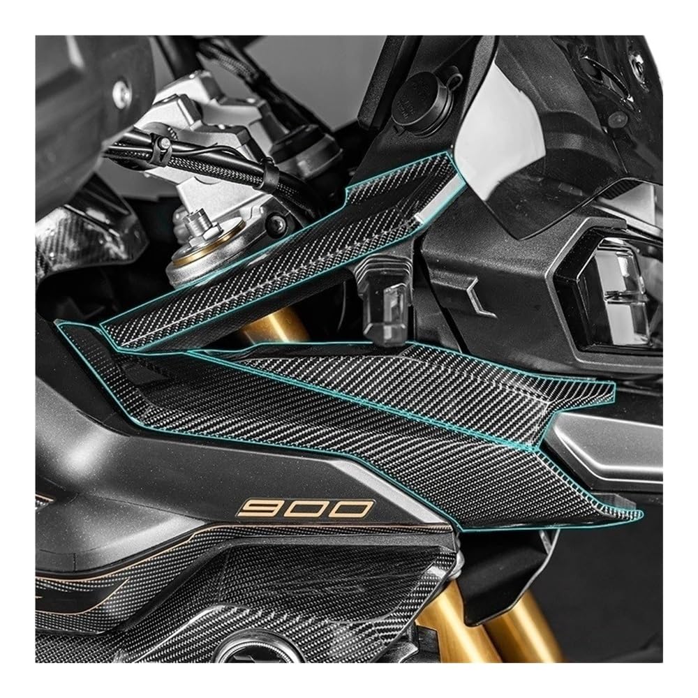 Éviter rayures moto DS900X avec protège réservoir carbone