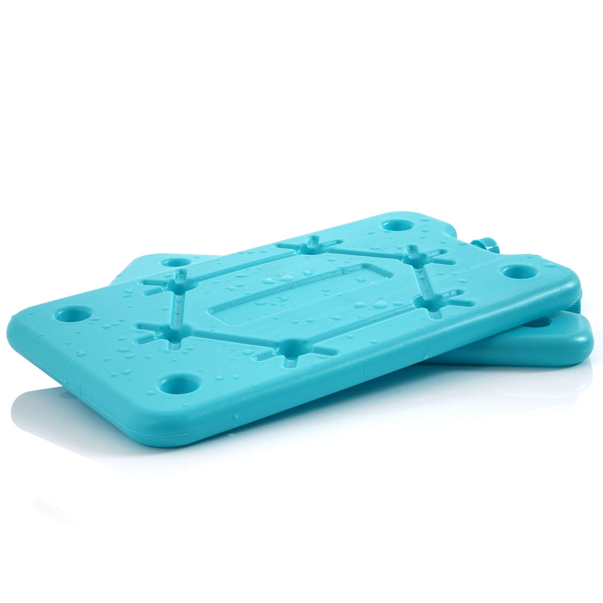 4 Impacchi Refrigeranti COM-FOUR - 15 Celle Ciascuno - 25x15 Cm - Blu - Per Bevande E Alimenti - Foto 4