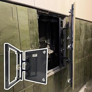Access Hatch Door with Touch Latch 8 10 12 14 16 18 19 20 21 22 24 Inch, Flush Mounted Access Panel for Tile/Slabs/Stone, Hidden Inspection Service Doors Galvanized Steel Frame24x26in