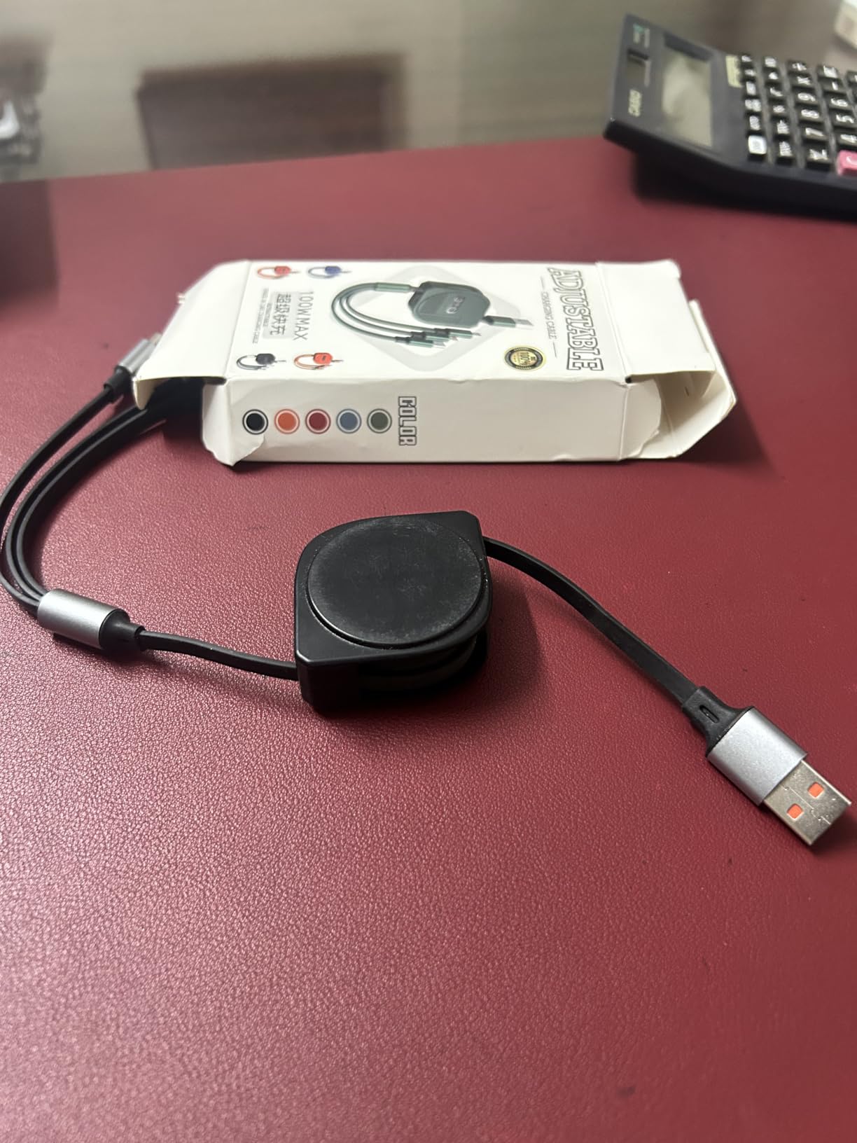 CAFELE Einziehbares Auto-USB-Kabel – 3-in-1, 100 Cm, Für Phone, Android, Typ-C, Kompatibel Mit Play Car