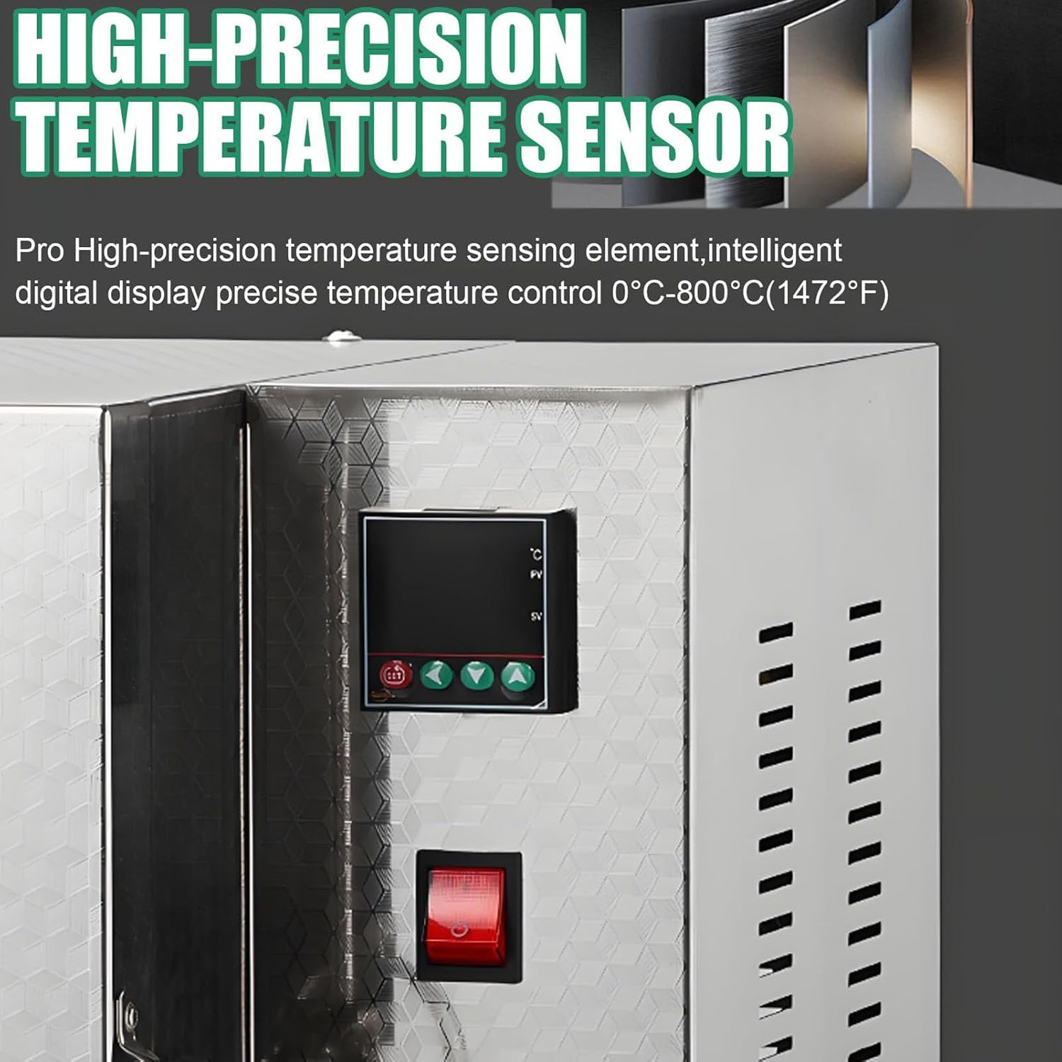 Bench Top Melting Muffle Furnace,1500w Electric Kiln Pottery,Jewelry Casting Burnout Furnace Oven Kiln Machine,Digital Pid Control,for Jewelry Casting, Metal Clay Sintering & Pottery