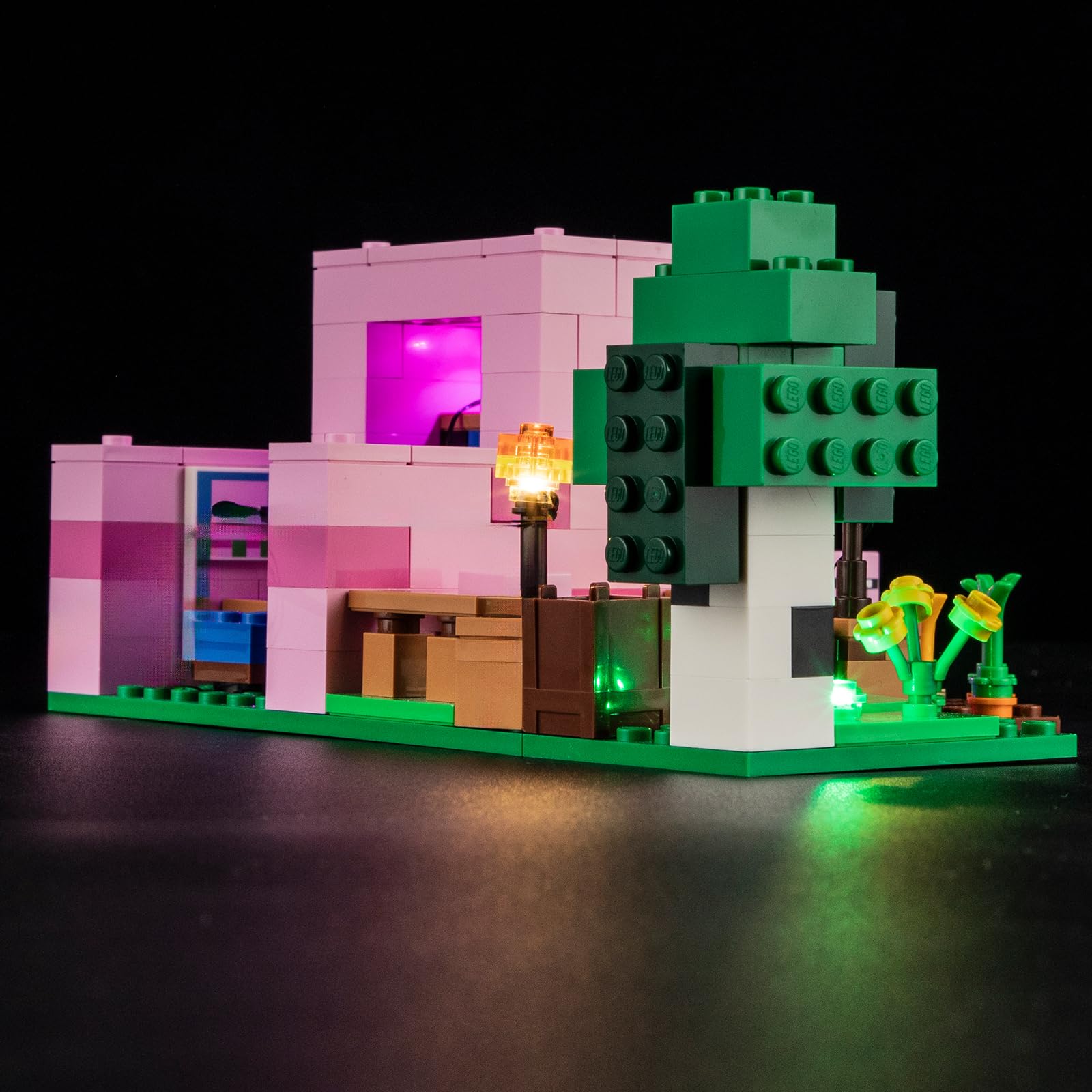YEABRICKS LED Light for Lego-21268 Minecraft The Baby Pig House Building Blocks Model (Building Set NOT Included) - Image 3