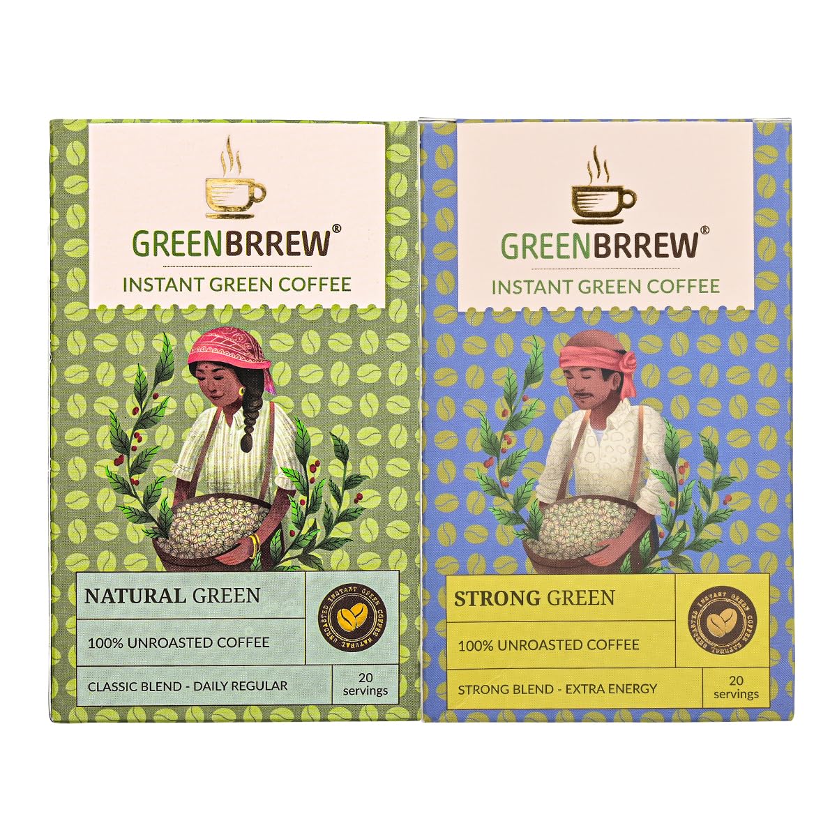 Greenbrrew Natural Green | Strong Green | 100% Unroasted Coffee | 40 Servings | 120g - Image 7 thumbnail