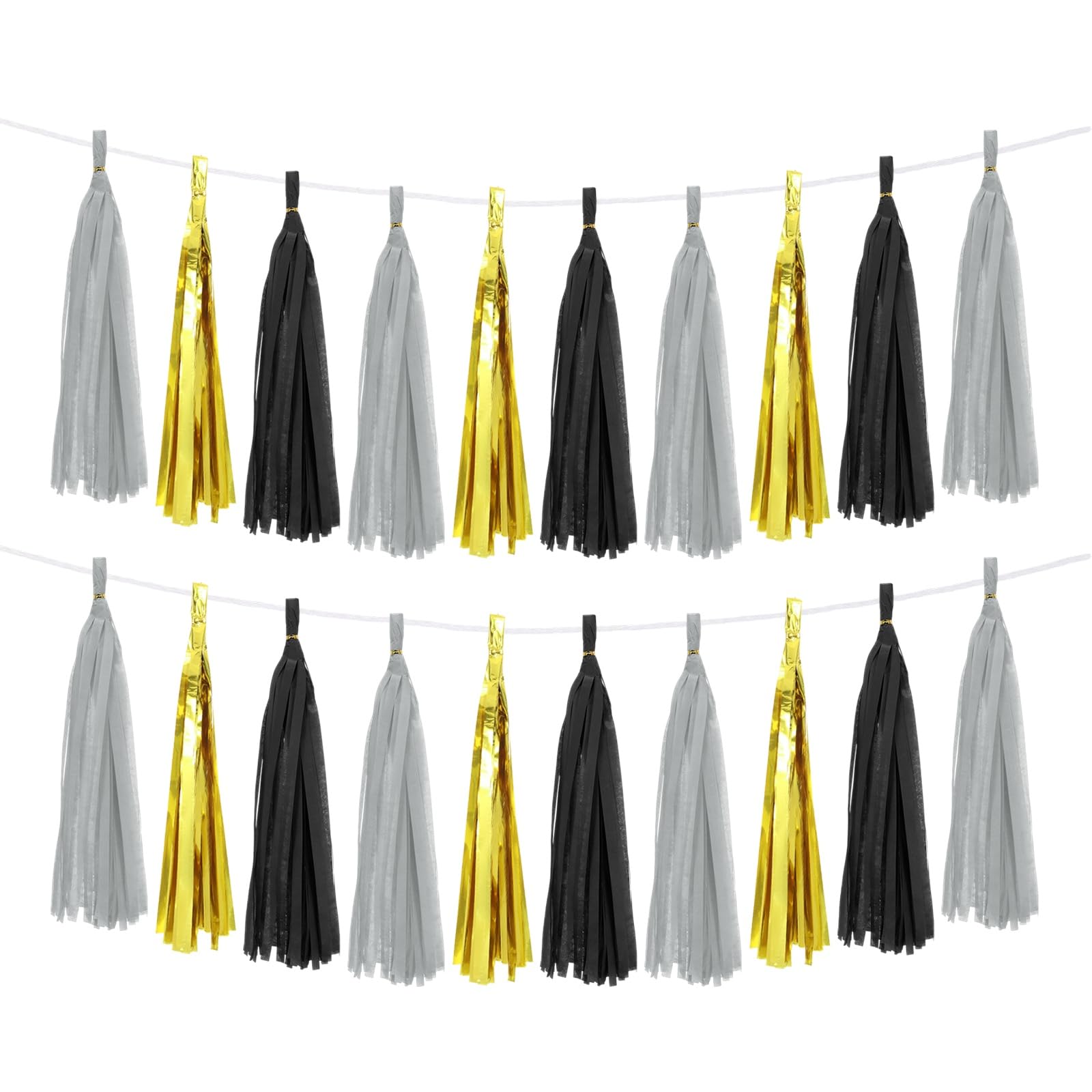 Guirnaldas de borlas de papel de seda para decoración de fiestas y eventos DIY