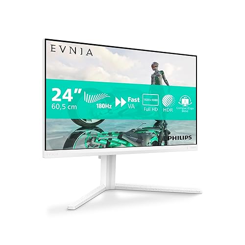Philips Evnia 3000 24M2N3201A - LED-Monitor - Gaming - 61 cm (24") - 24 Inch FHD White - 180Hz IPS - Höhenverstellbarkeit