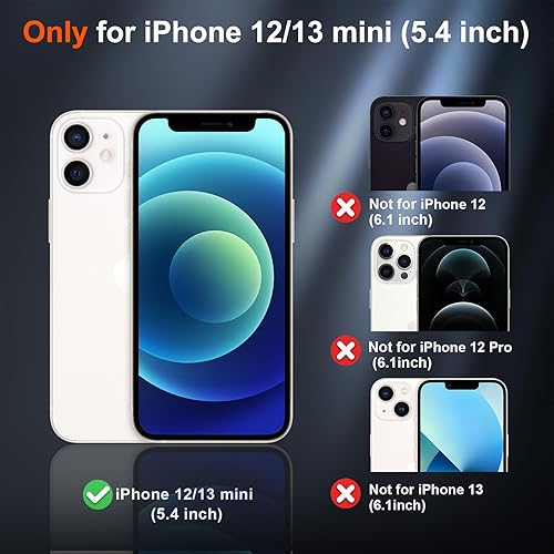 Miniatura 129 de SUPFINE - Funda magnética para iPhone 13 Pro Max (compatible con MagSafe), (protección contra caídas de grado militar de 10 pies), delgada, Negro