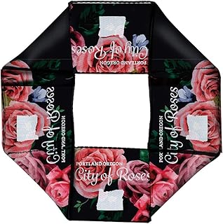 Buckle-Down Dog Toy Octagon Flyer Oregon Silhouette Portland Oregon City of Roses Roses White