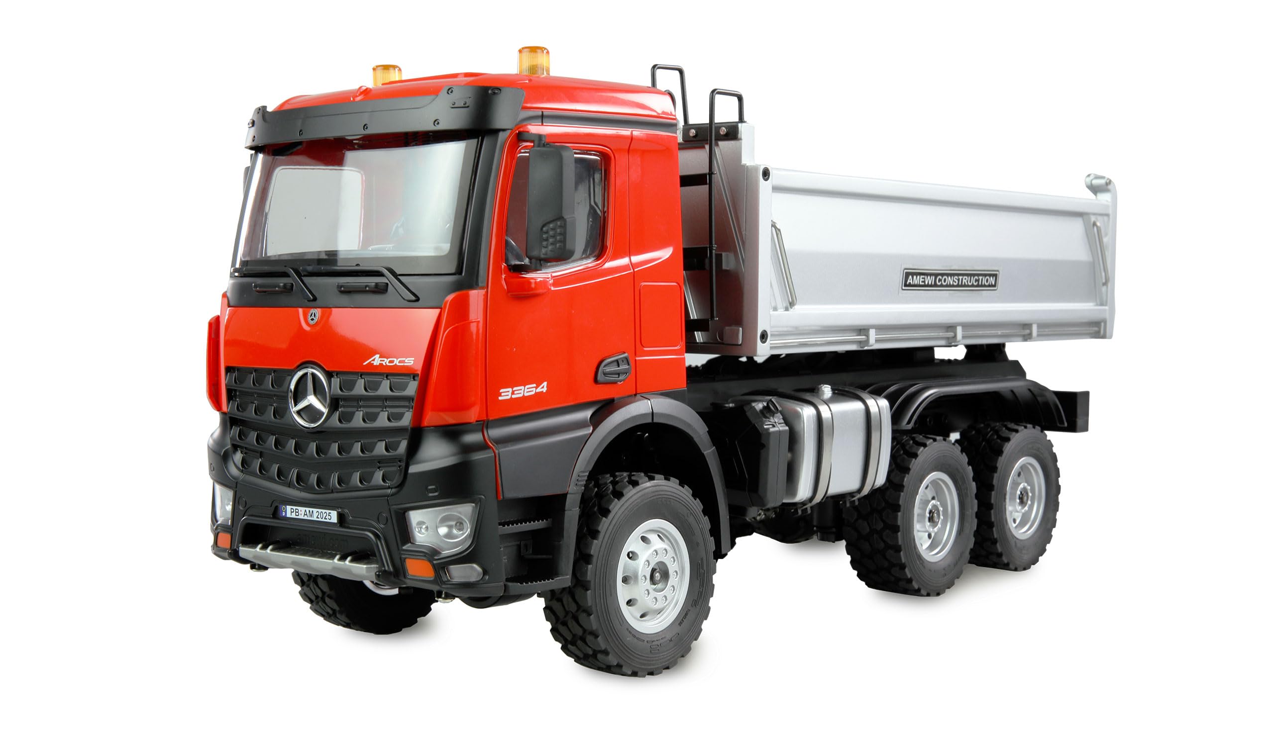 efaso Camión teledirigido Mercedes Benz Arocs 1:16 6x4 camión 3 ejes