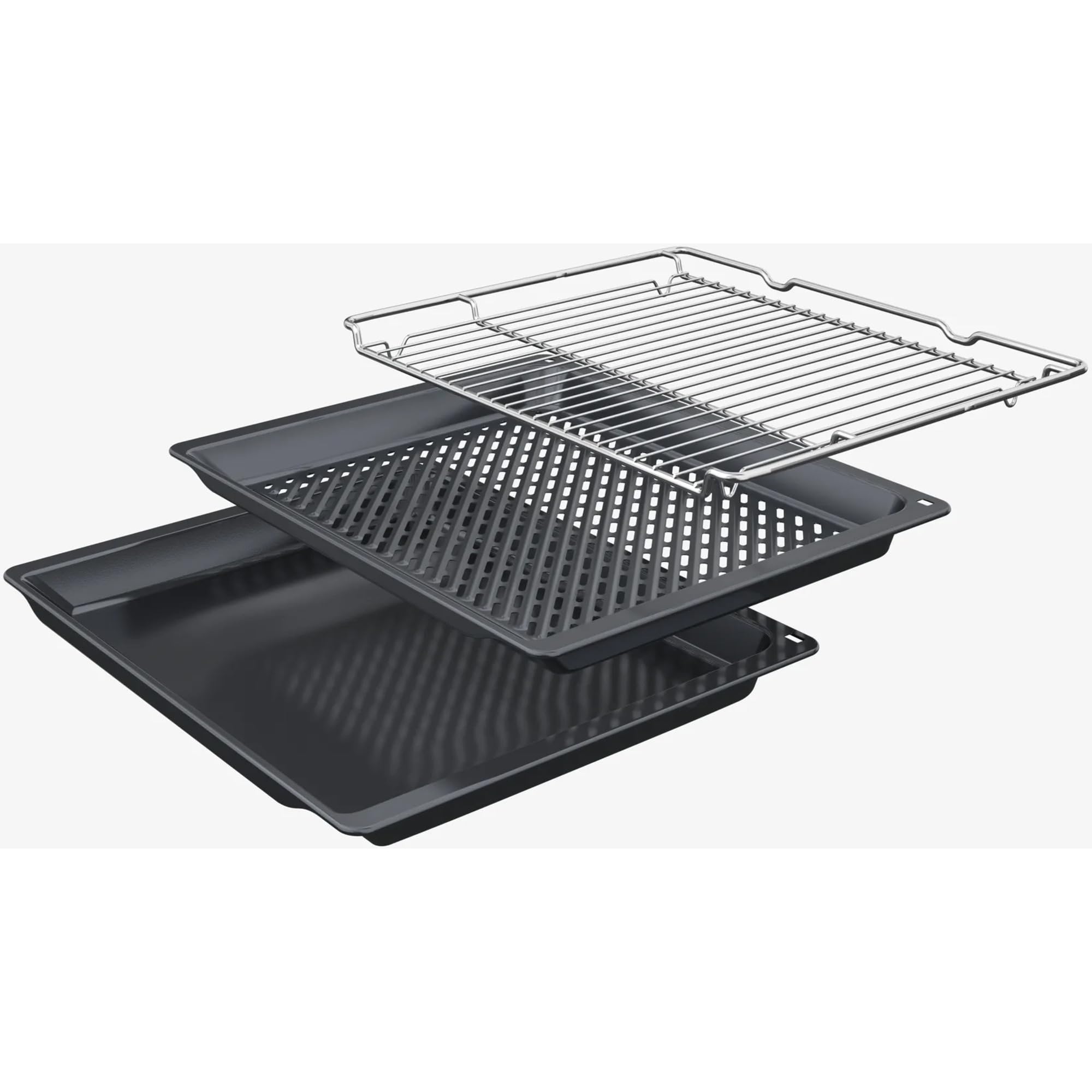 NEFF BTX46PIB0 Einbau-Herd-Set 60 x 60 cm Pyrolyse EasyClean Air Fry Induktionskochfeld Powerstufe Touch Control Edelstahlrahmen