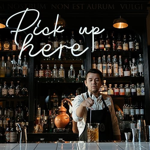 Miniatura 3 de LIYUNEON Letreros de neón, luces LED de neón de color blanco con alimentación USB, letreros para decoración de pared, tiendas de salones de