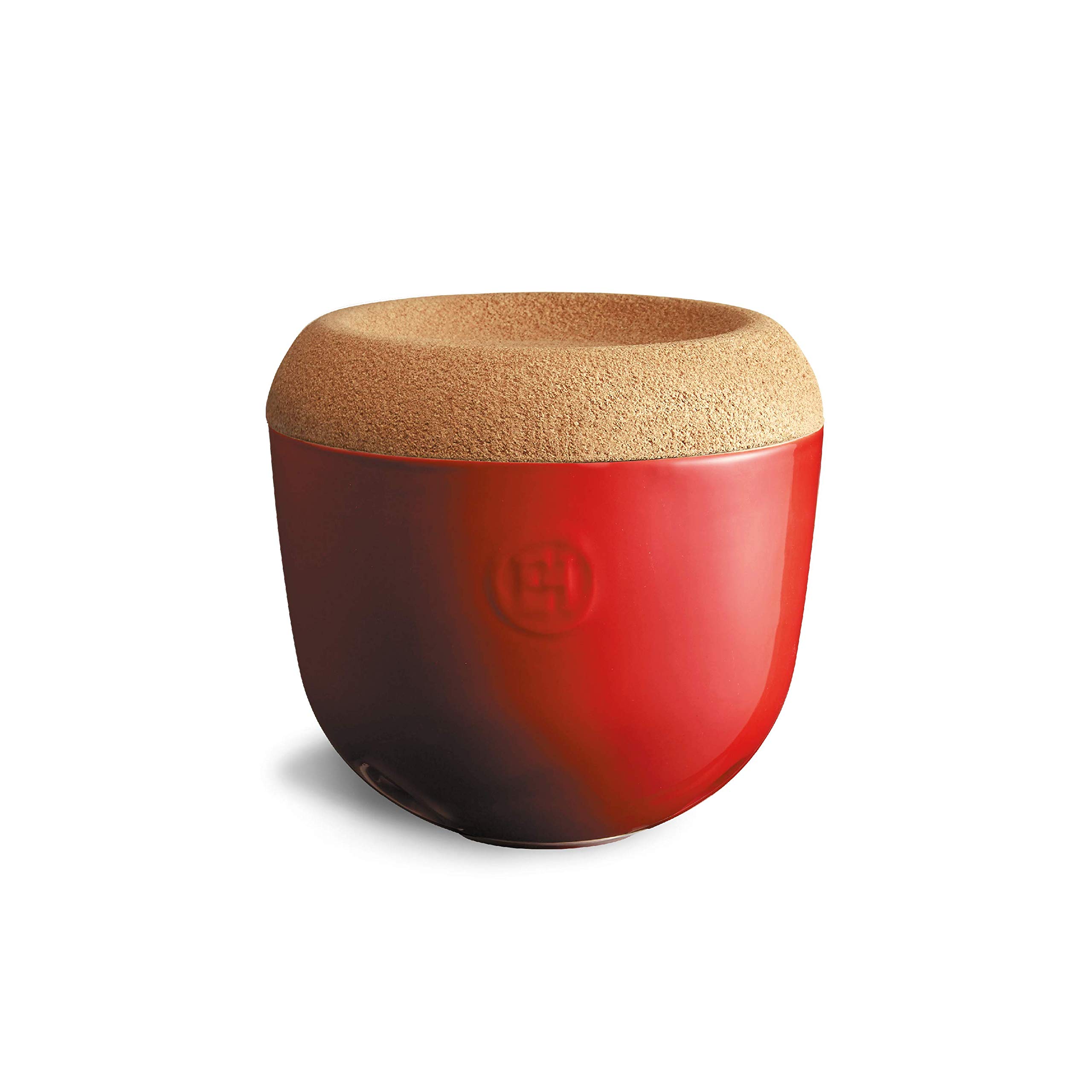 Emile Henry EH348763 ceramiczny garnek do czosnku, 14,6 x 14,6 x 13,4 cm, ceramiczny, Grand Cru, 14,6 x 14,6 x 13,4 cm